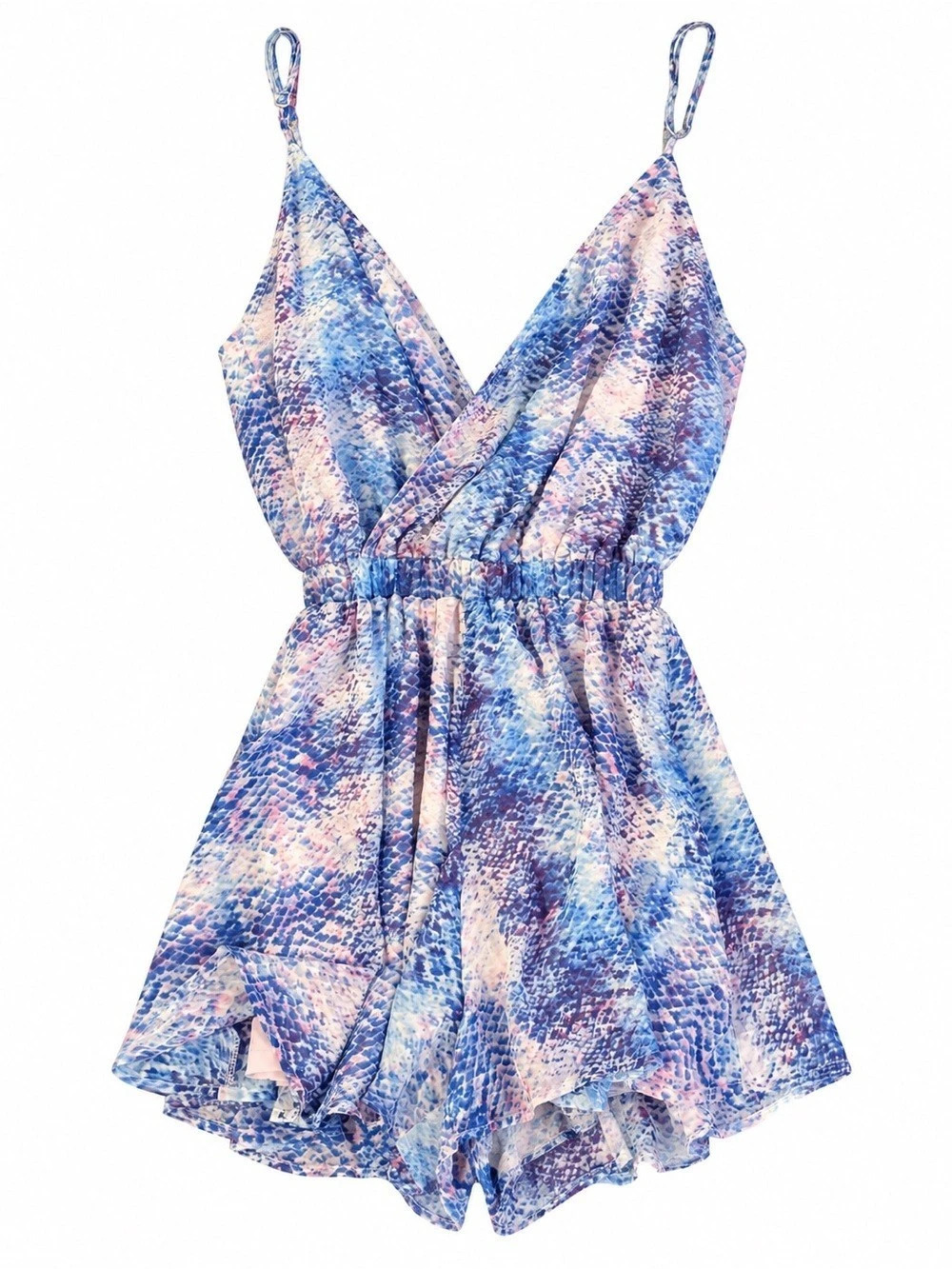Show Me Your Mumu Purple & Blue Romper